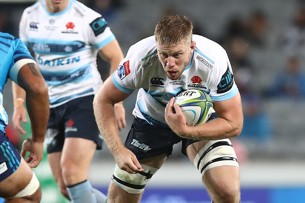 Tom Staniforth in action against the Blues during the opening rounds of Super Rugby. Photo: Getty Images