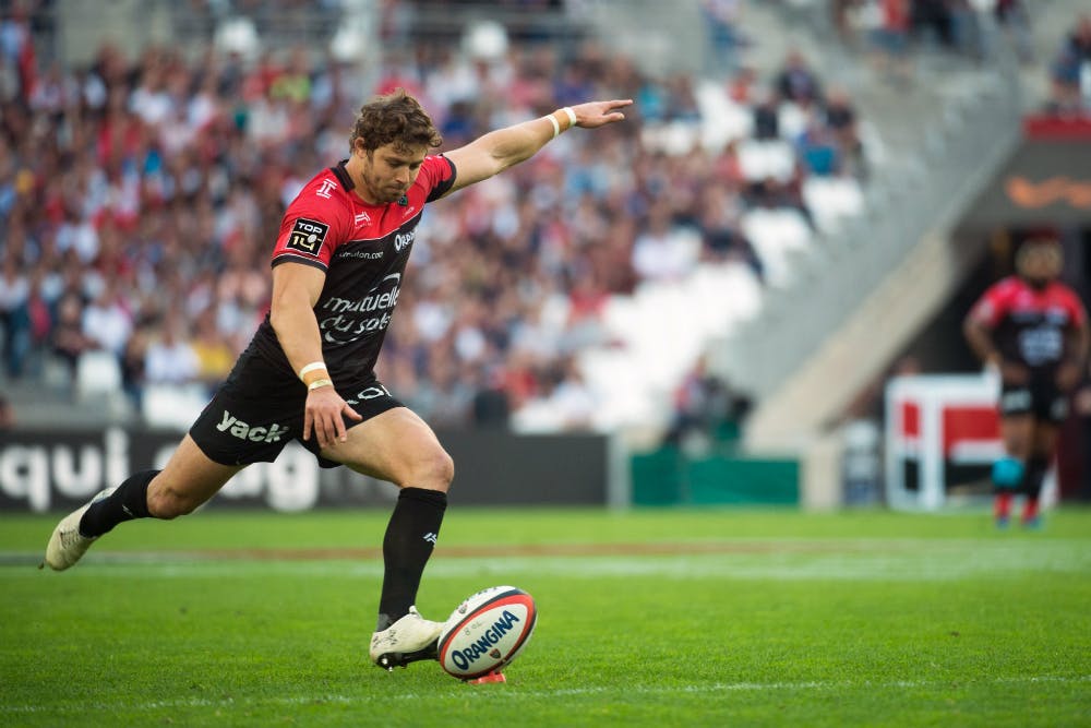 Leigh Halfpenny scored the final try and kicked the match winning conversion for Toulon. Photo: AFP