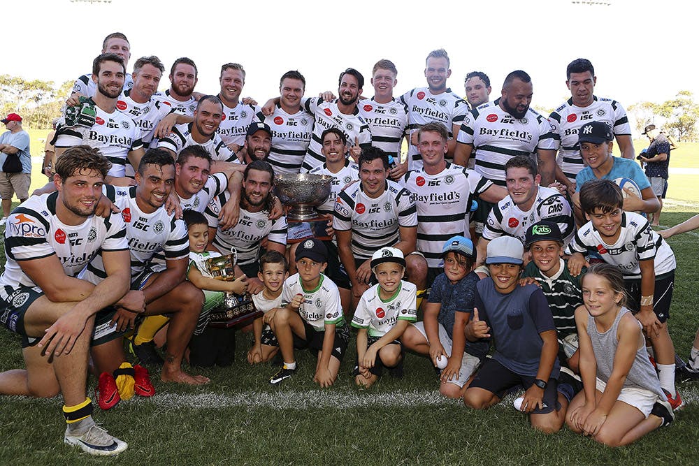 Warringah added the Tackling Violence Cup for the Australian Club championship to their trophy cabinet on Saturday. Photo: RUGBY.com.au/Karen Watson