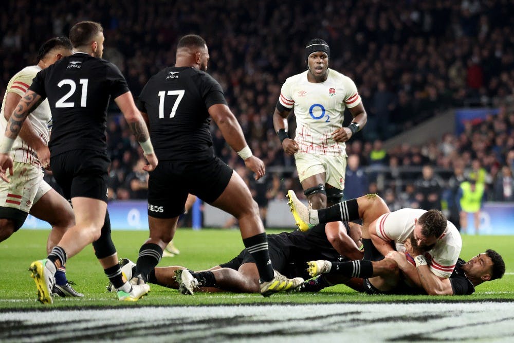 England have escaped with a draw against the All Blacks. Photo: Getty Images