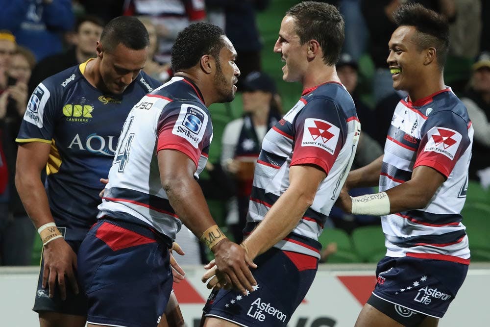 Mike Harris says the Rebels are looking on the bright side. Photo: Getty Images