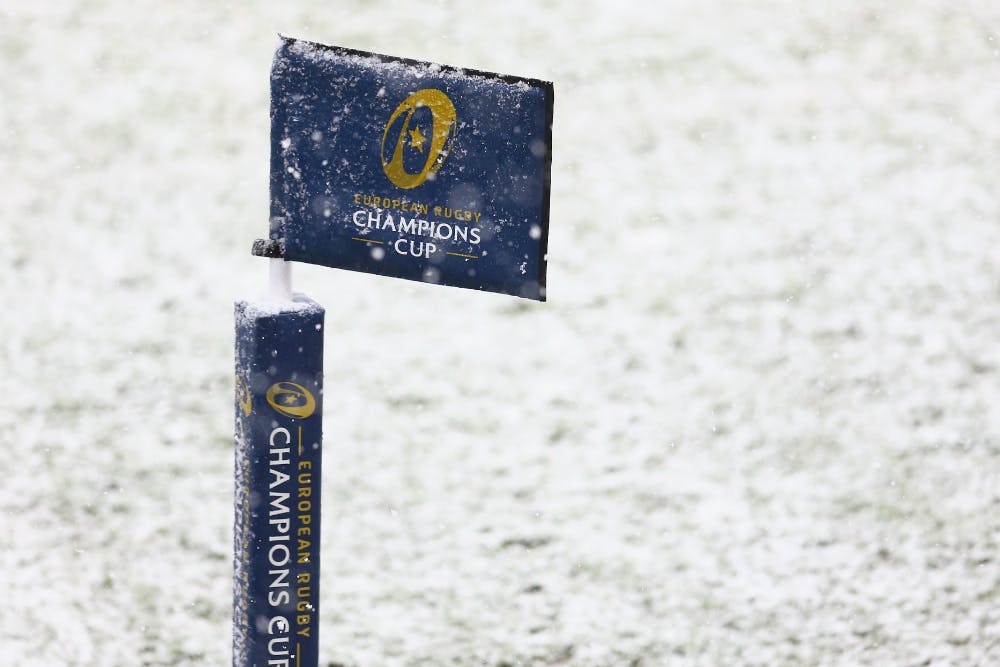 The Champions Cup called a snow day on Sunday. Photo: Getty Images