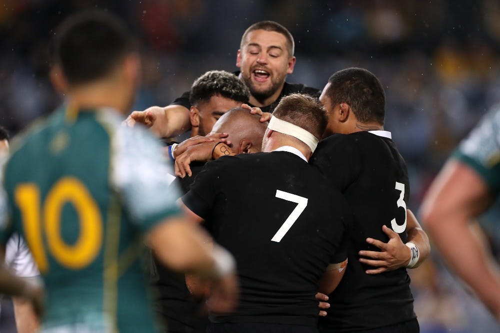 The Wallabies must beat the All Blacks to keep the Bledisloe Cup series alive. Photo: Getty Images