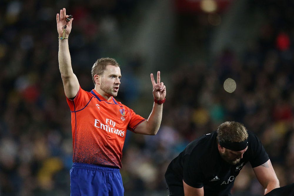 Angus Gardner will referee the Super Rugby final on Saturday August 4. Photo: Getty Images