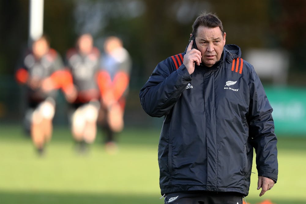 Steve Hansen wasn't impressed with the use of the big screen in his side's midweek clash with a French outfit. Photo: Getty Images