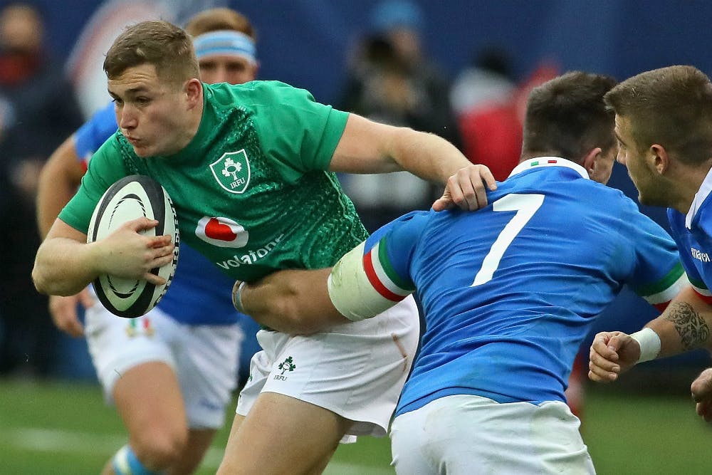 Ireland fullback Jordan Larmour was a standout in their win over Italy. Photo: Getty Images