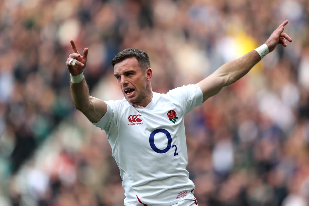 George Ford celebrates at Twickenham. Photo: Getty Images