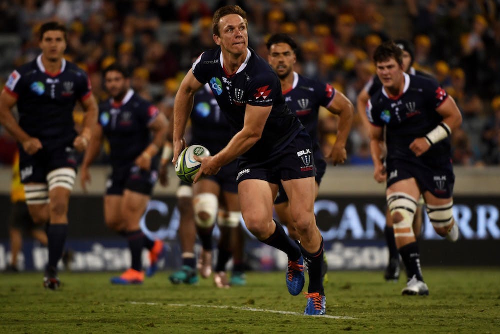 Dane Haylett-Petty on the attack against the Brumbies. Photo: Getty Images