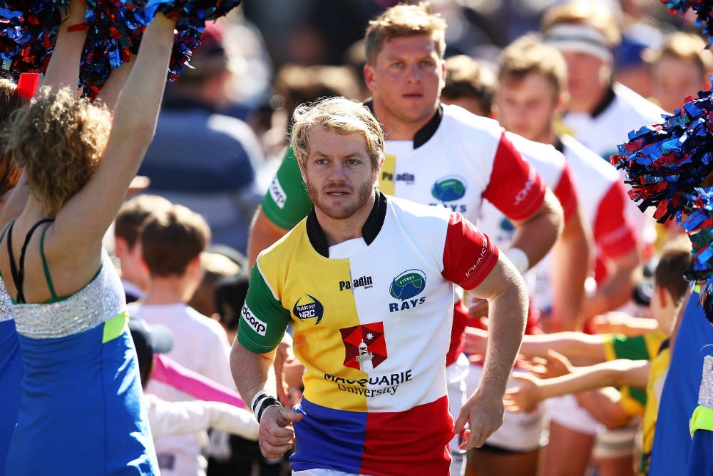 Rays captain Matt Lucas leads his side out onto North Sydney Oval. Photo: Getty Images.