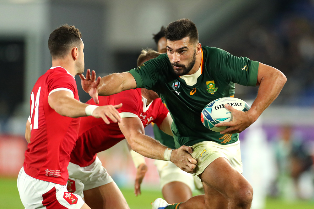 Springboks centre Damian de Allende scored South Africa's only try of the night. Photo: Getty Images