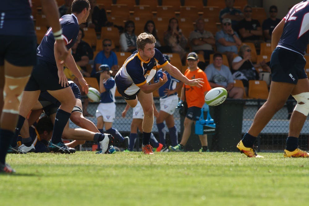 The Brumbies Colts U20s lost 36-25 to NSW Gen Blue at Viking Park in Wollongong on Saturday. Photo: Stuart Walmsley/RUGBY.com.au