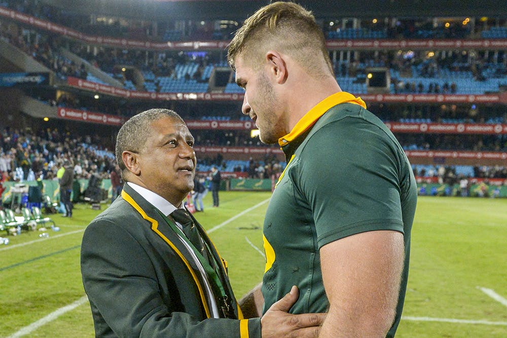 Springbok coach Allister Coetzee will work with Lions hooker Malcolm Marx once again. Photo: Getty Images