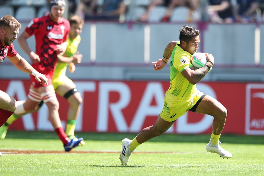 Maurice Longbottom in action for Australia in Paris. Photo: Getty Images 
