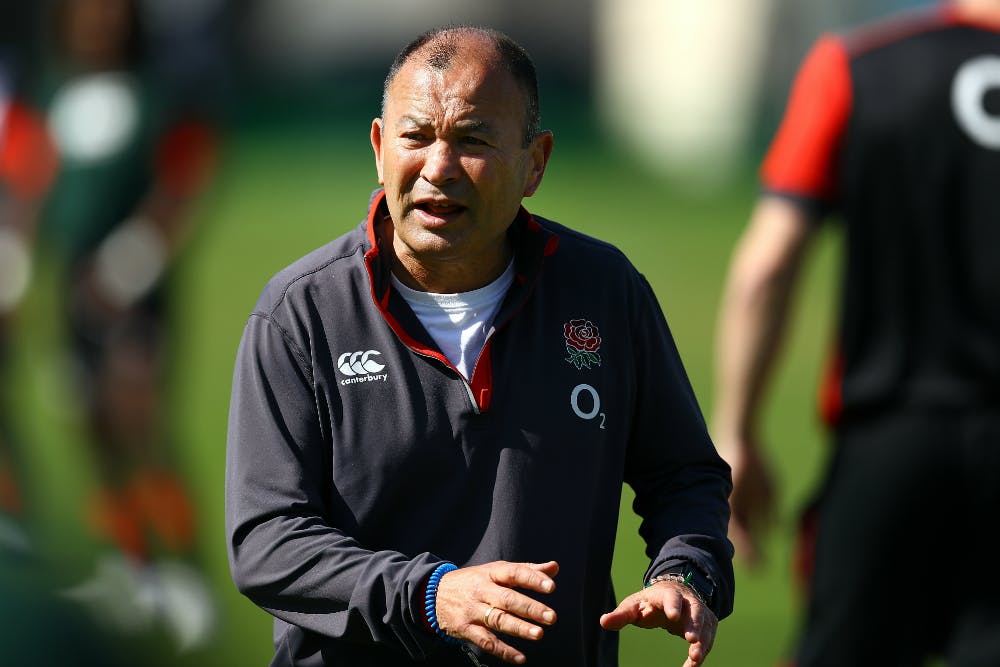 Three men have been fined for hurling abuse at Eddie Jones in February. Photo: Getty Images