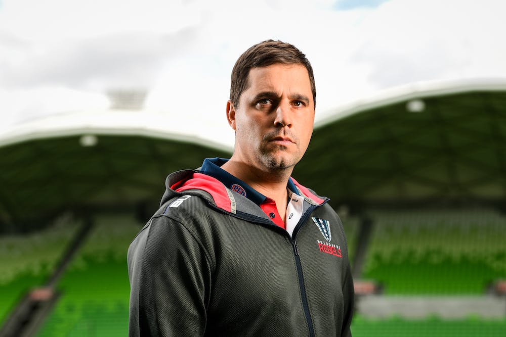 Dave Wessels at the Rebels home ground, AAMI Park, in Melbourne. Photo: Stu Walmsley/RUGBY.com.au