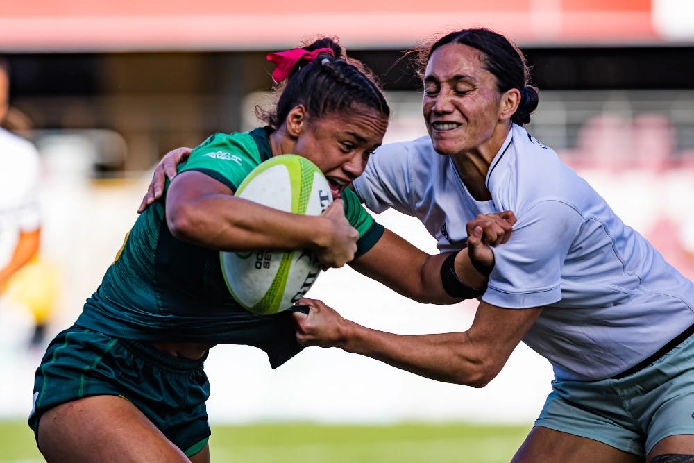 Catch the Aussie Sevens live in action on Day 2 of the Oceania 7s at Brisbane's Ballymore Stadium or via Stan Sport . Picture: AU 7s