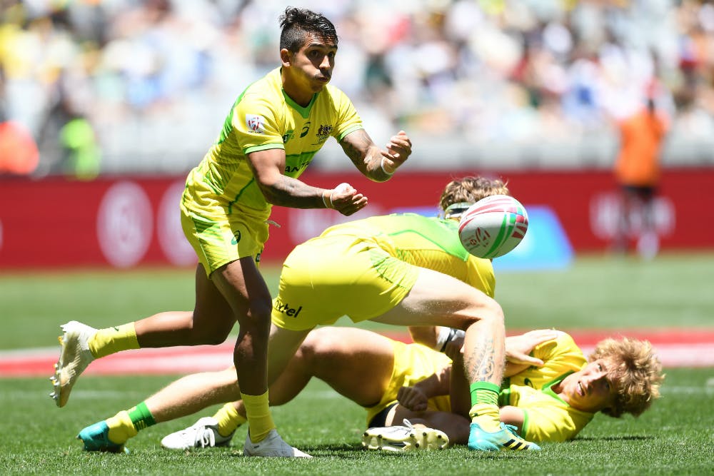 Maurice Longbottom and the Aussie Sevens struggled in Cape Town. Photo: Getty Images