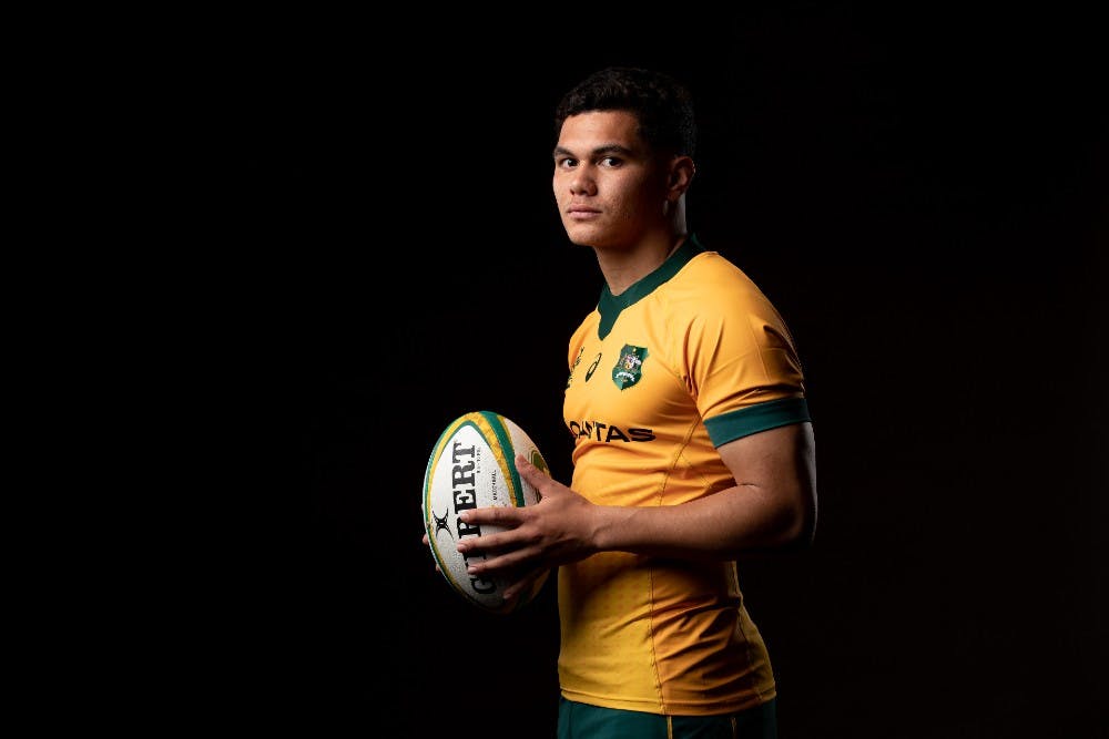 Dave Rennie has thrust Noah Lolesio into the playmaking jersey for the Wallabies. Photo: Getty Images
