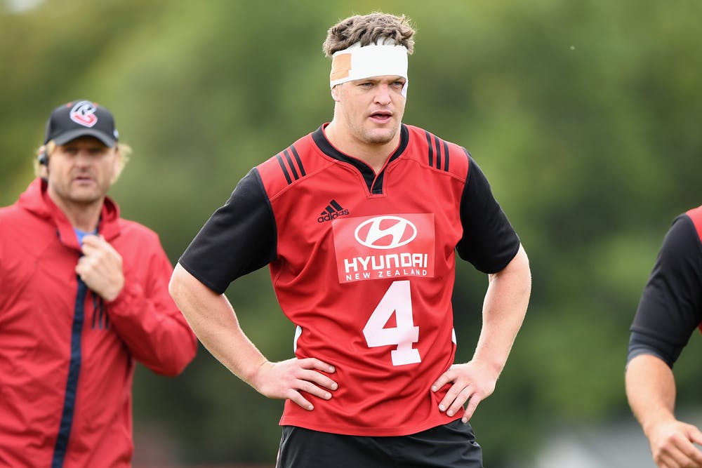 Scott Barrett has re-signed with the Crusaders. Photo: Getty Images