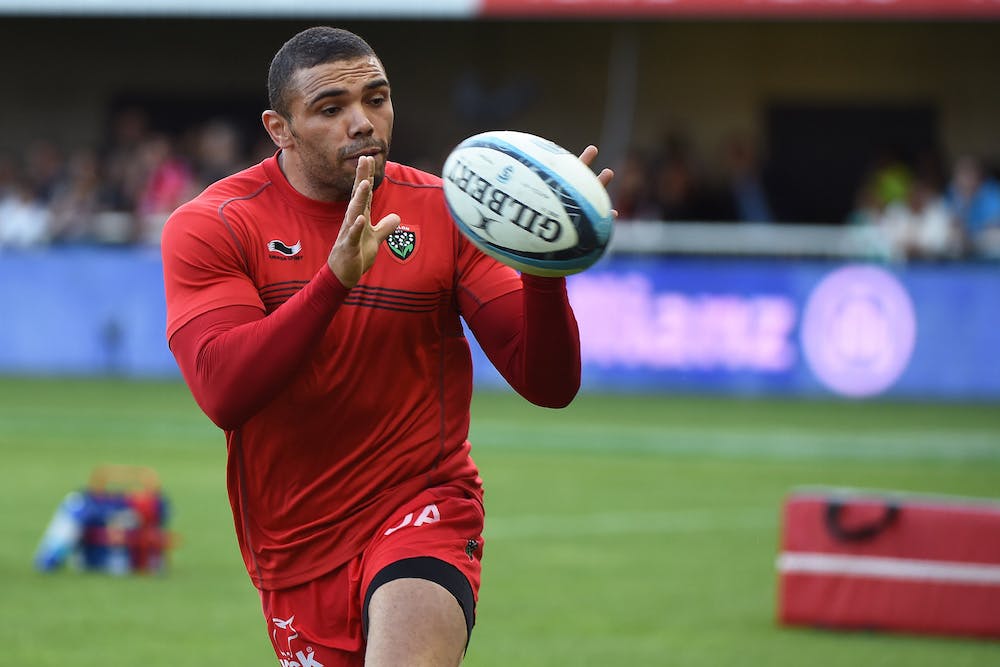 Habana receives a pass during a warm up for Toulon. Photo: AFP