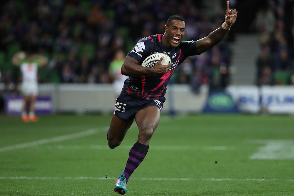Suliasi Vunivalu is the biggest league recruit since his former Melbourne Storm teammate Marika Koroibete in 2016. Photo: Getty Images