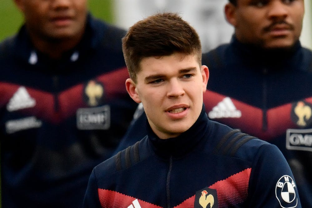 Matthieu Jalibert will make his Test debut in France's Six Nations opener against Ireland. Photo: AFP