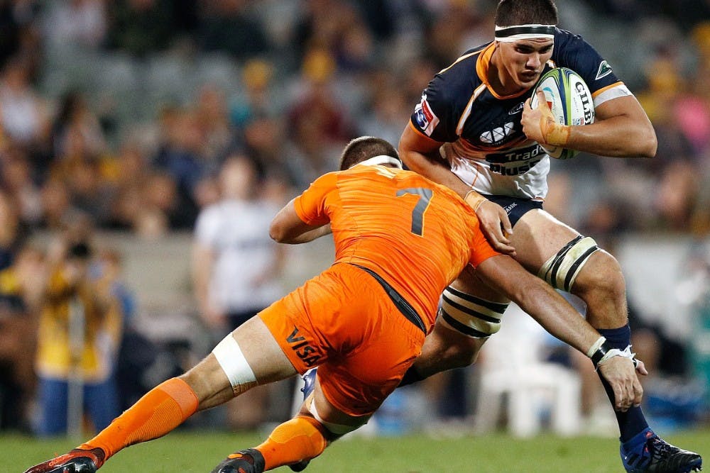Darcy Swain is pushing for a starting Super Rugby spot with the Brumbies after the departure of Sam Carter and Rory Arnold.  Photo: Getty Images
