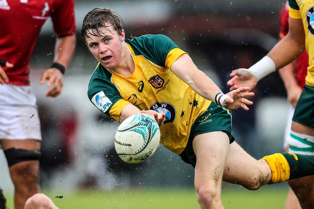 Ryan Lonergan in action for the Australian Schoolboys in 2016. Photo: Getty Images