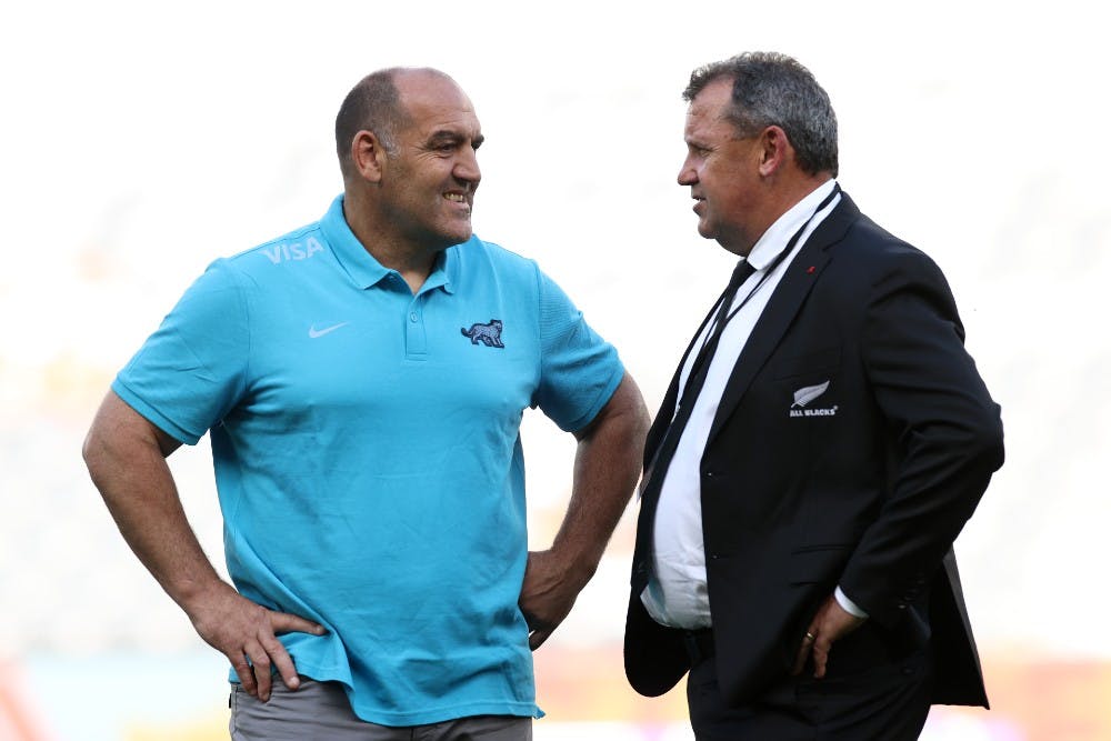 All Blacks coach Ian Foster says he isn't feeling any added pressure. Photo: Getty Images