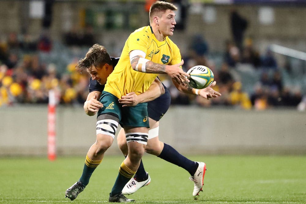 Sean McMahon in action for the Wallabies. Photo: Getty Images