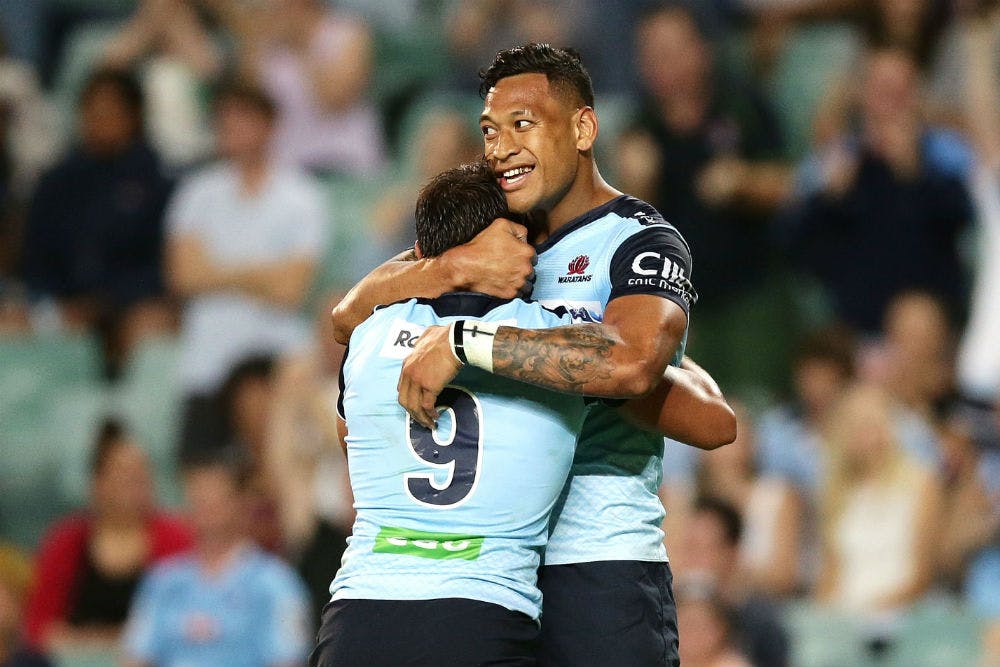 Israel Folau was voted at outside centre in the Rugby Union Players' Association Volvo People's Choice Team of the Year. Photo: Getty Images
