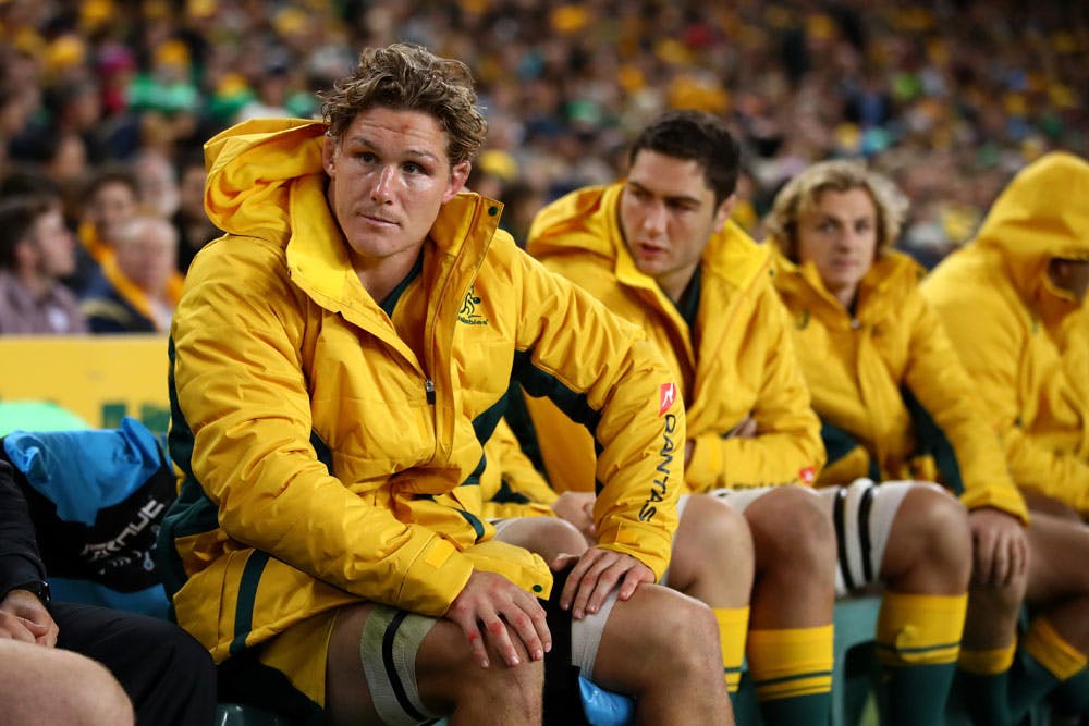 Michael Hooper is a slim chance to return for the Waratahs. Photo: Getty Images