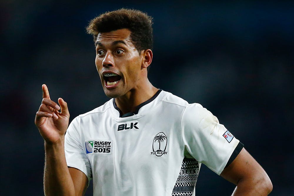 Ben Volavola kicked a drop goal after the fulltime siren to grab a win for Fiji in Suva. Photo: Getty Images